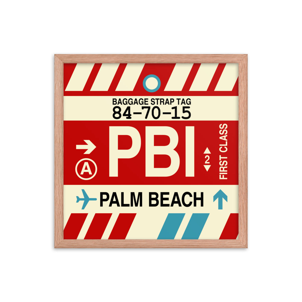 Travel-Themed Framed Print • PBI Palm Beach • YHM Designs - Image 09