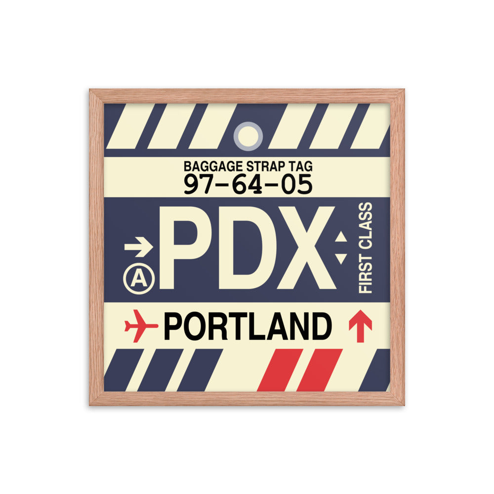 Travel-Themed Framed Print • PDX Portland • YHM Designs - Image 09