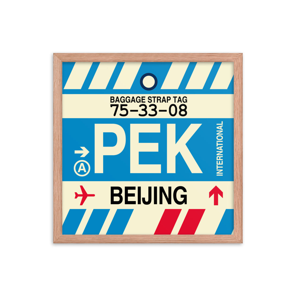 Travel-Themed Framed Print • PEK Beijing • YHM Designs - Image 09