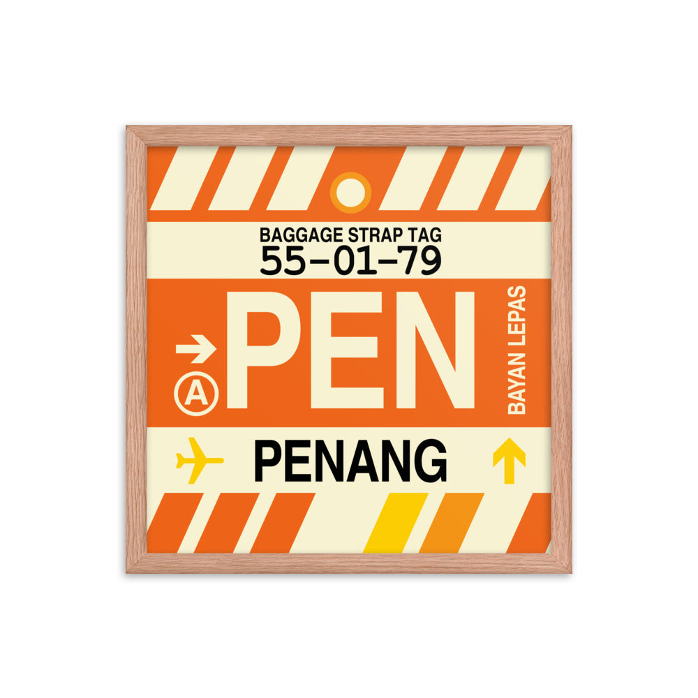 Travel-Themed Framed Print • PEN Penang Souvenir • YHM Designs - Image 09