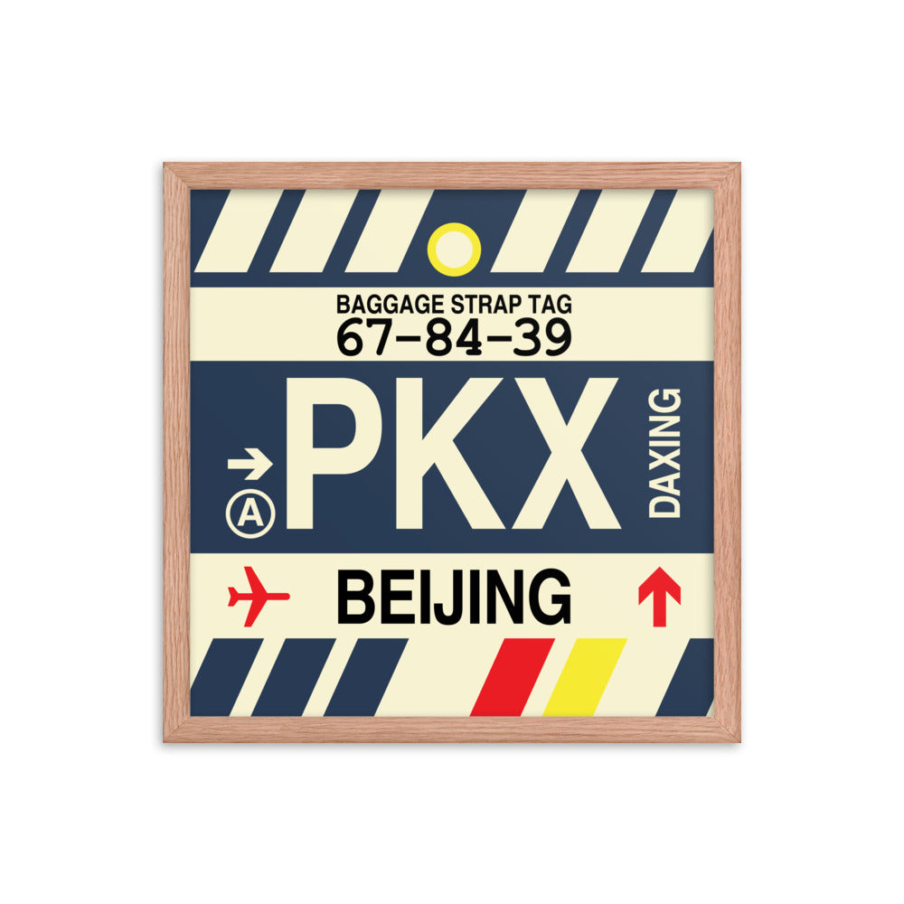 Travel-Themed Framed Print • PKX Beijing • YHM Designs - Image 09