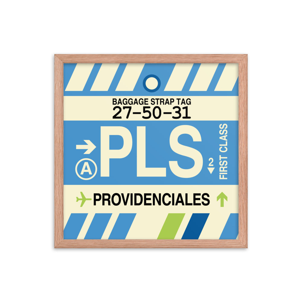 Travel-Themed Framed Print • PLS Providenciales Souvenir • YHM Designs - Image 09