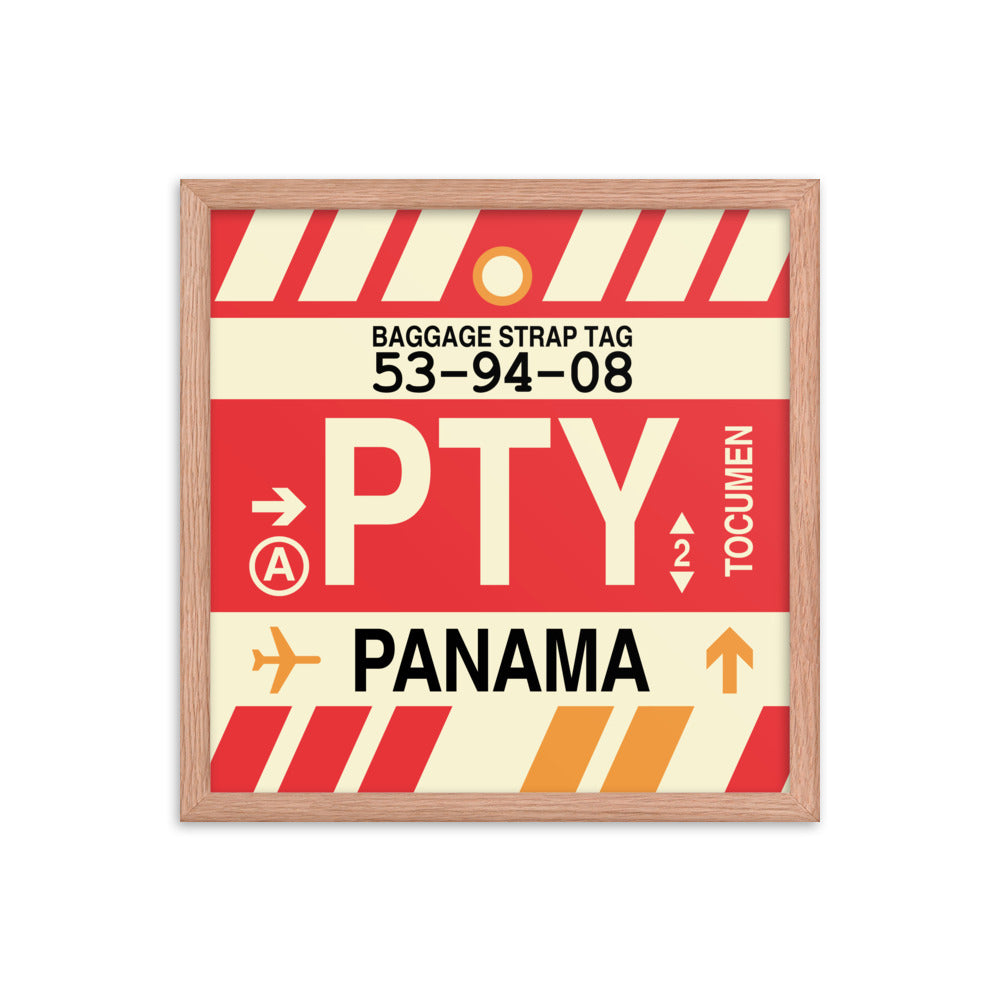 Travel-Themed Framed Print • PTY Panama City Souvenir • YHM Designs - Image 09