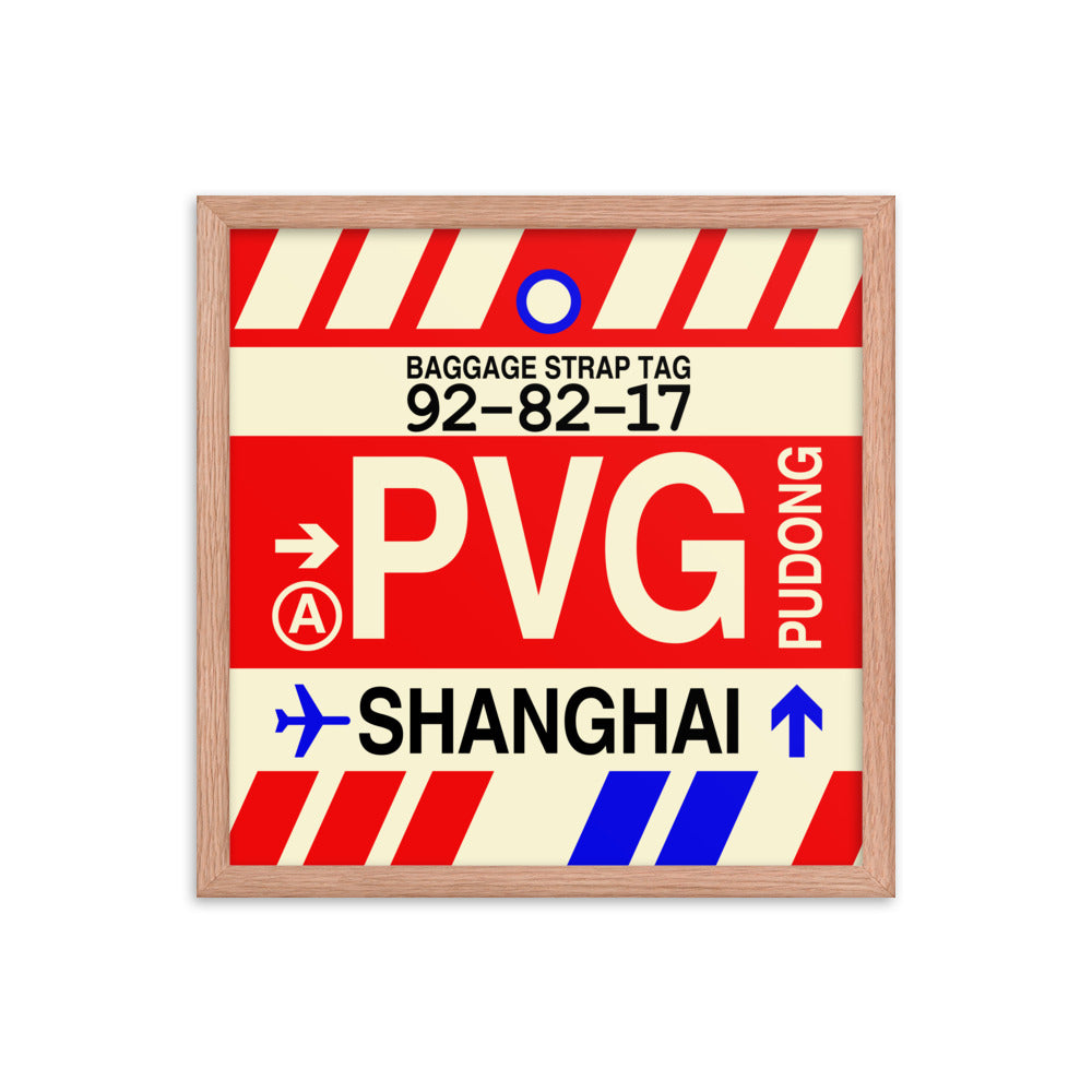 Travel-Themed Framed Print • PVG Shanghai Souvenir • YHM Designs - Image 09