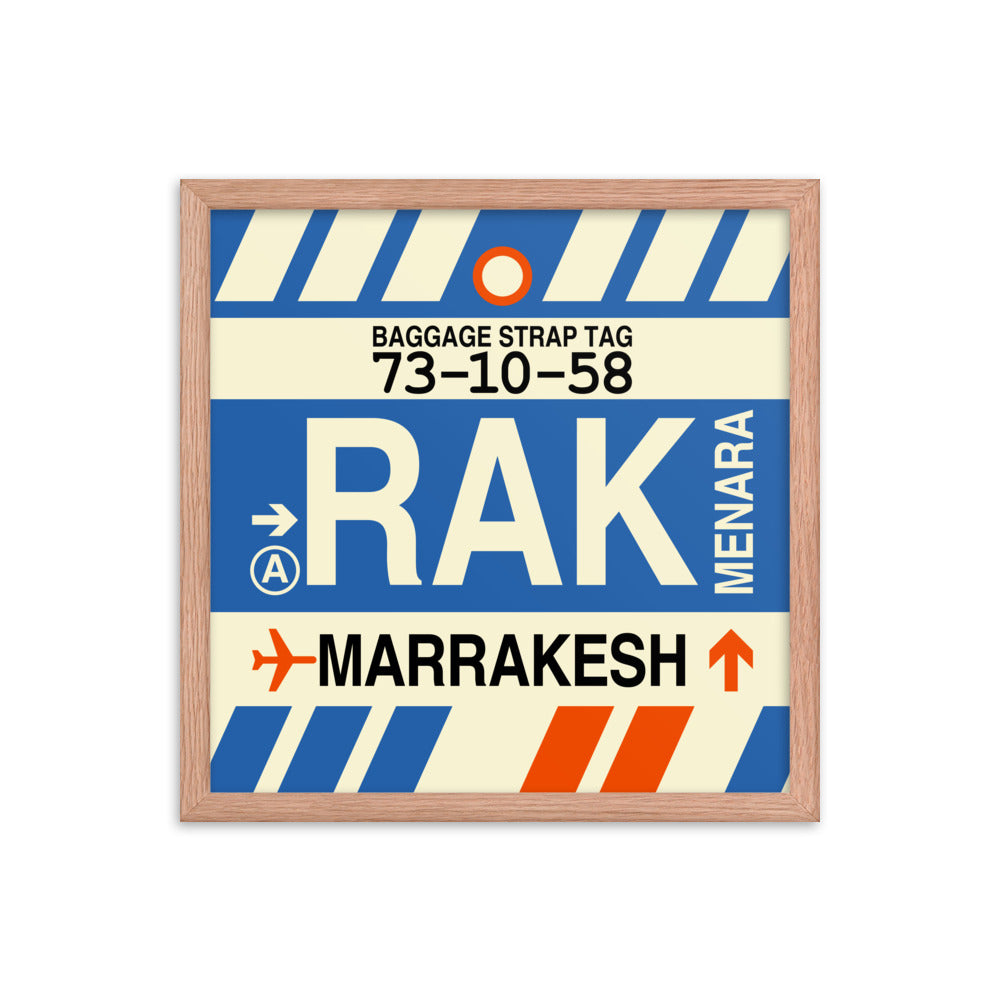 Travel-Themed Framed Print • RAK Marrakesh Souvenir • YHM Designs - Image 09