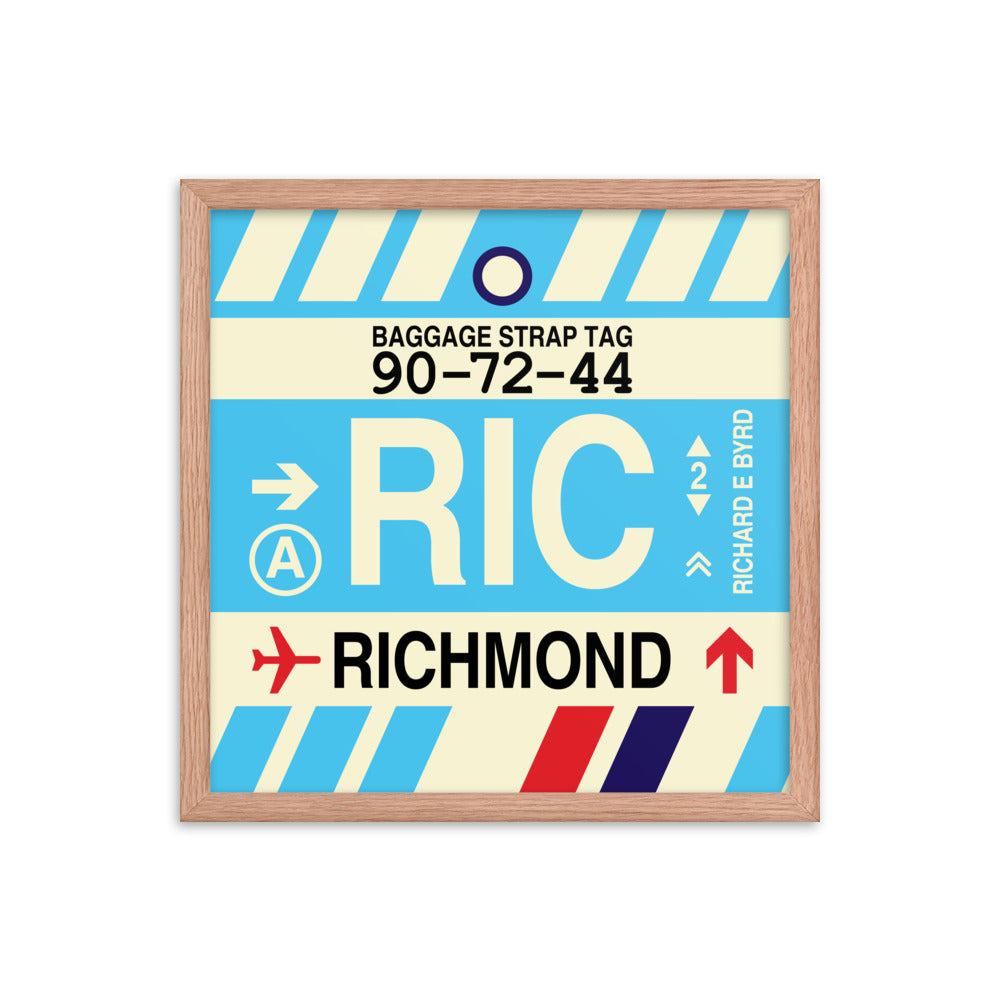 Travel-Themed Framed Print • RIC Richmond • YHM Designs - Image 09
