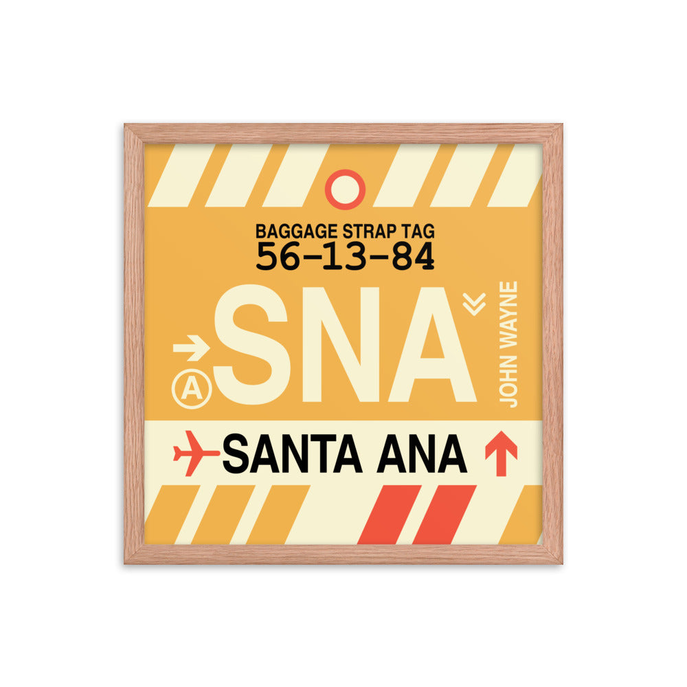 Travel-Themed Framed Print • SNA Santa Ana Souvenir • YHM Designs - Image 09