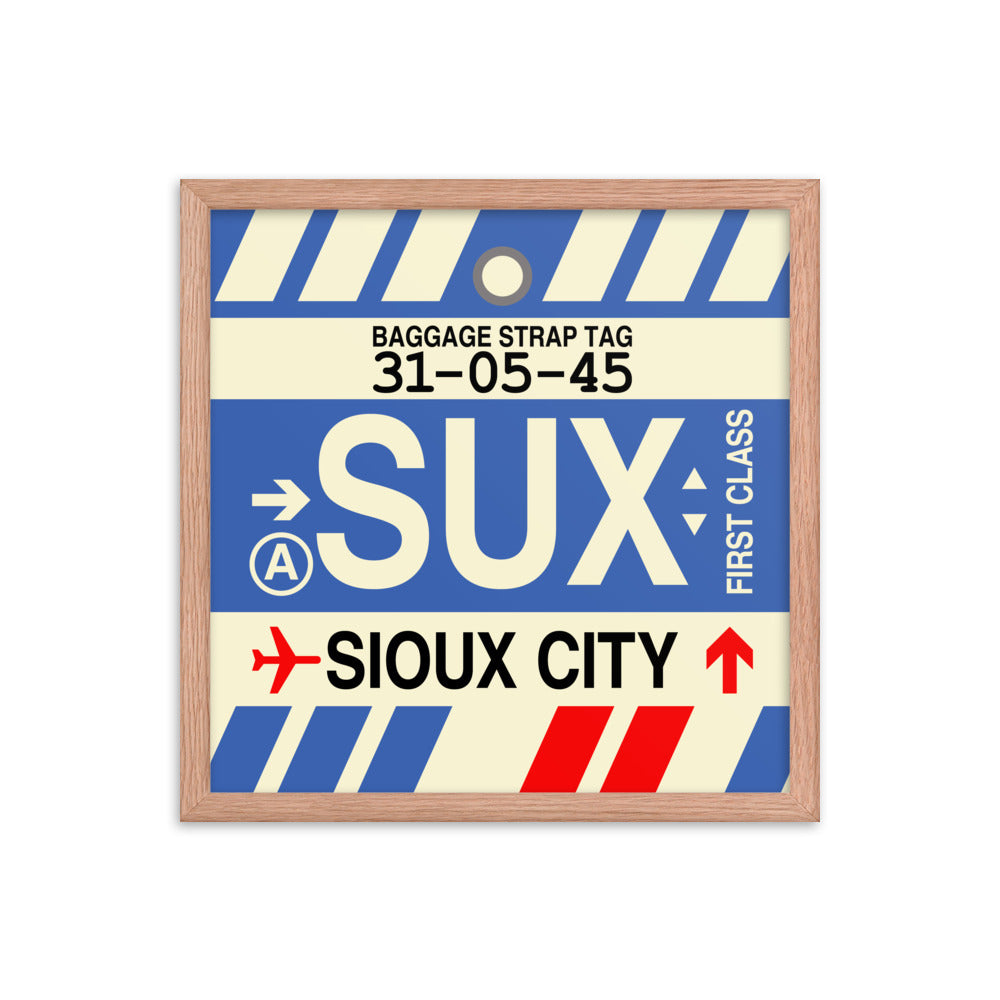 Travel-Themed Framed Print • SUX Sioux City • YHM Designs - Image 09