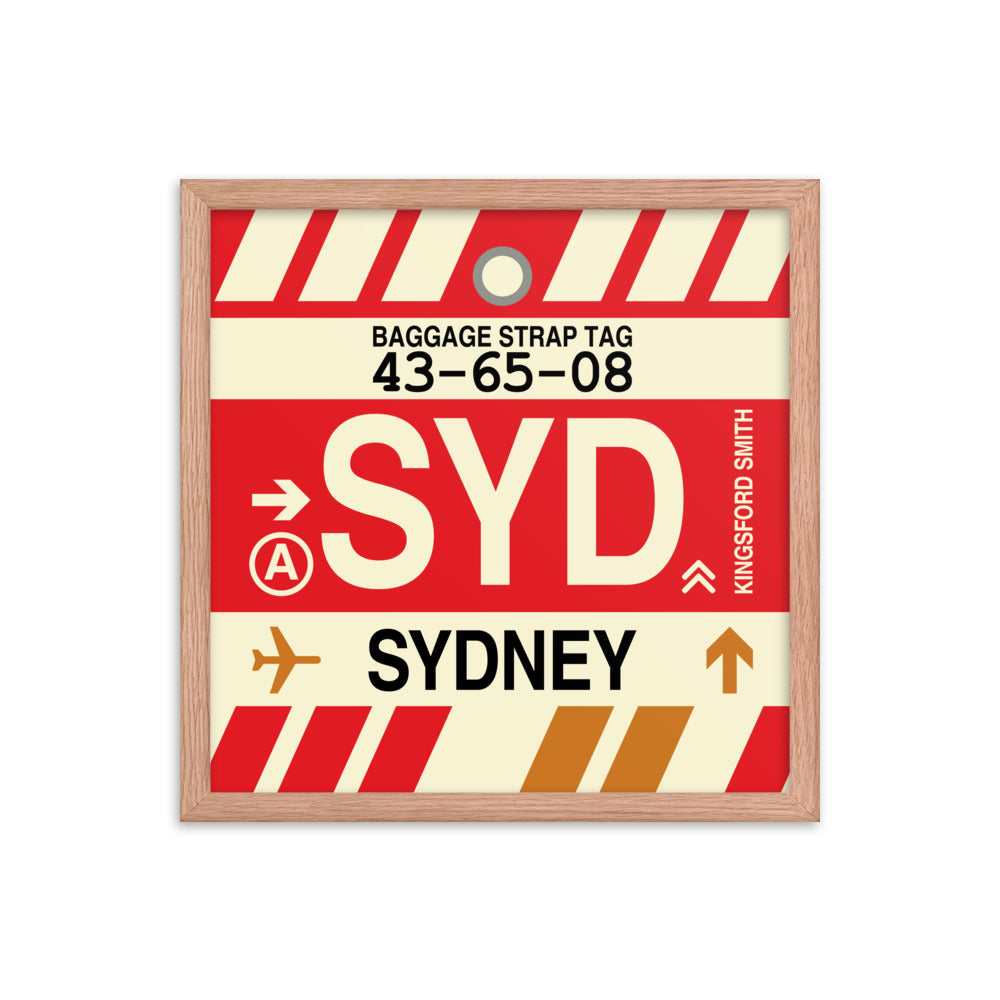 Travel-Themed Framed Print • SYD Sydney • YHM Designs - Image 09