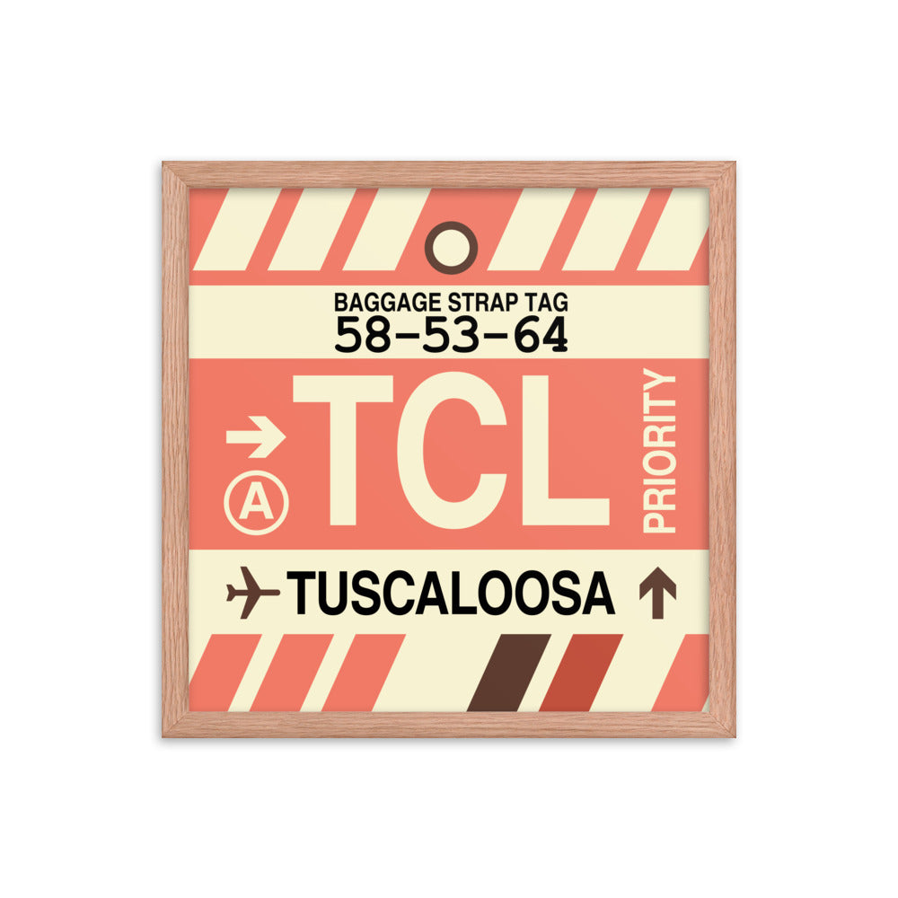 Travel-Themed Framed Print • TCL Tuscaloosa • YHM Designs - Image 09