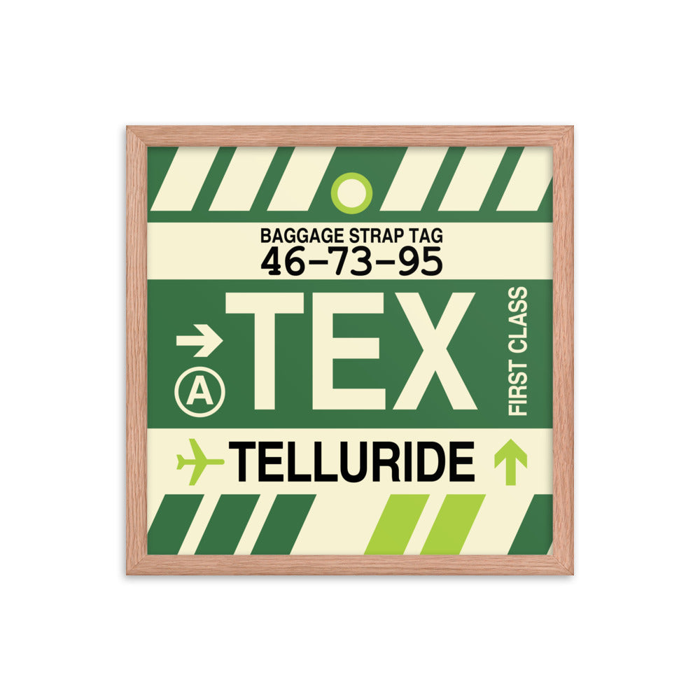 Travel-Themed Framed Print • TEX Telluride • YHM Designs - Image 09