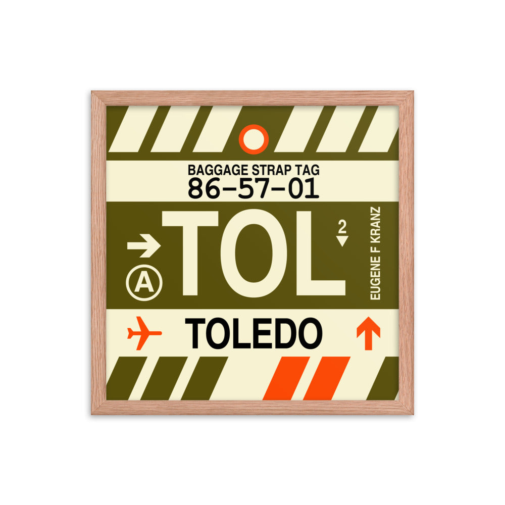 Travel-Themed Framed Print • TOL Toledo • YHM Designs - Image 09
