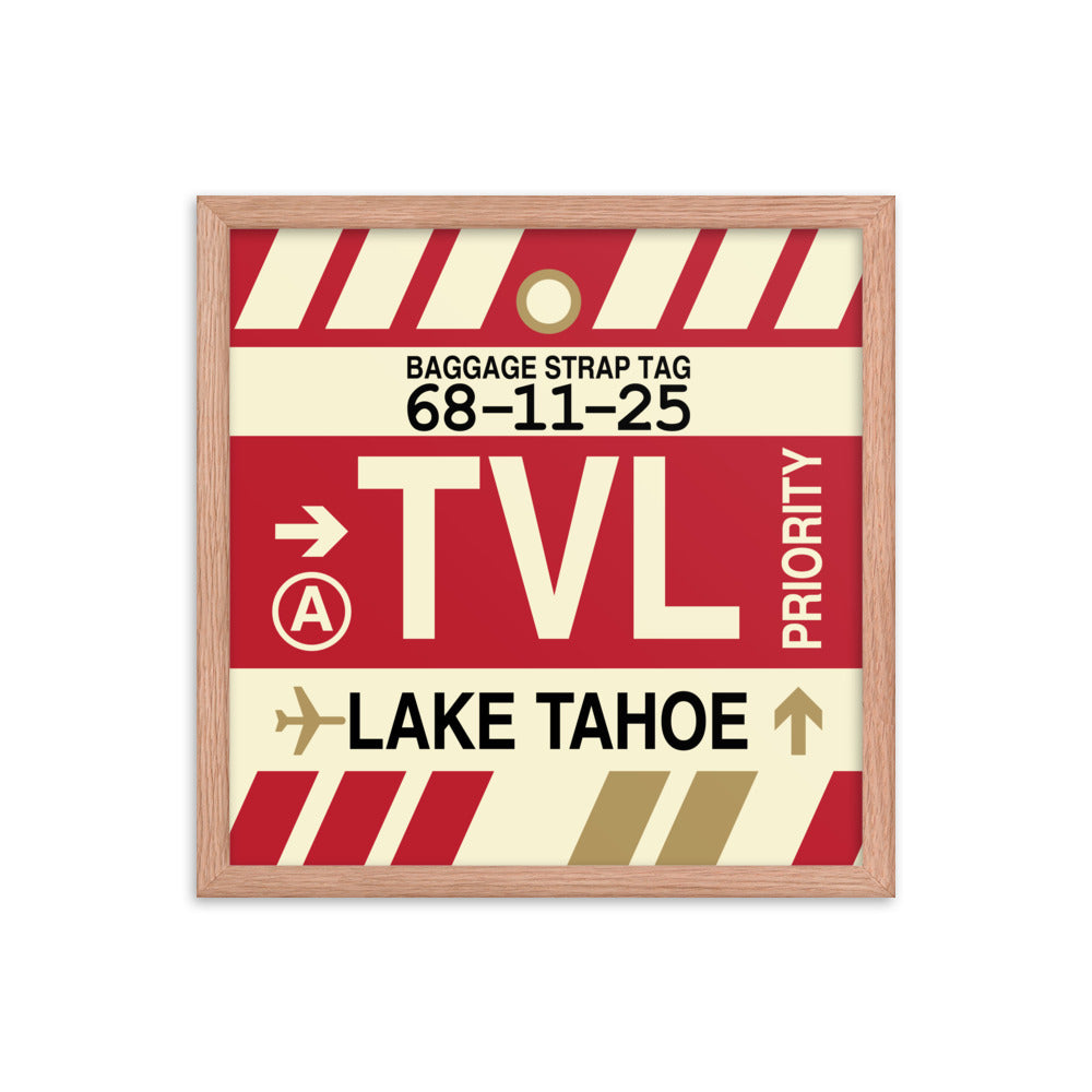 Travel-Themed Framed Print • TVL Lake Tahoe • YHM Designs - Image 09