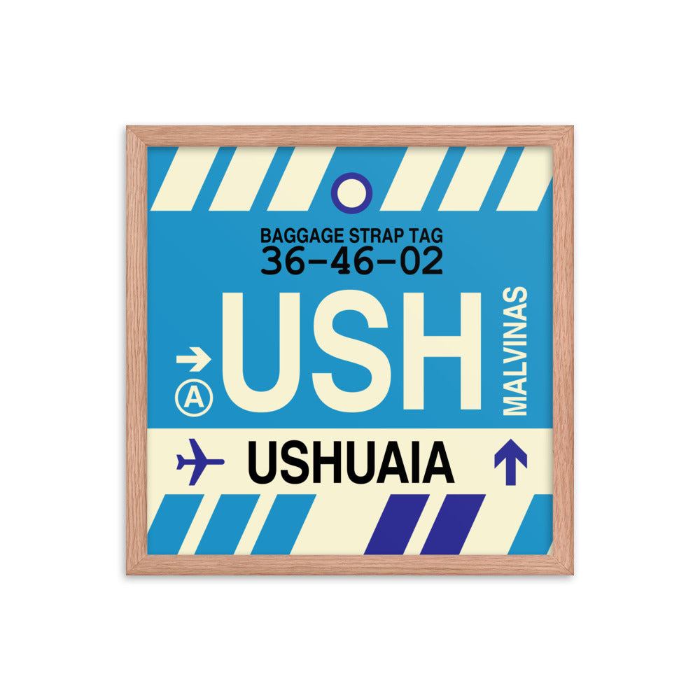 Travel-Themed Framed Print • USH Ushuaia • YHM Designs - Image 09