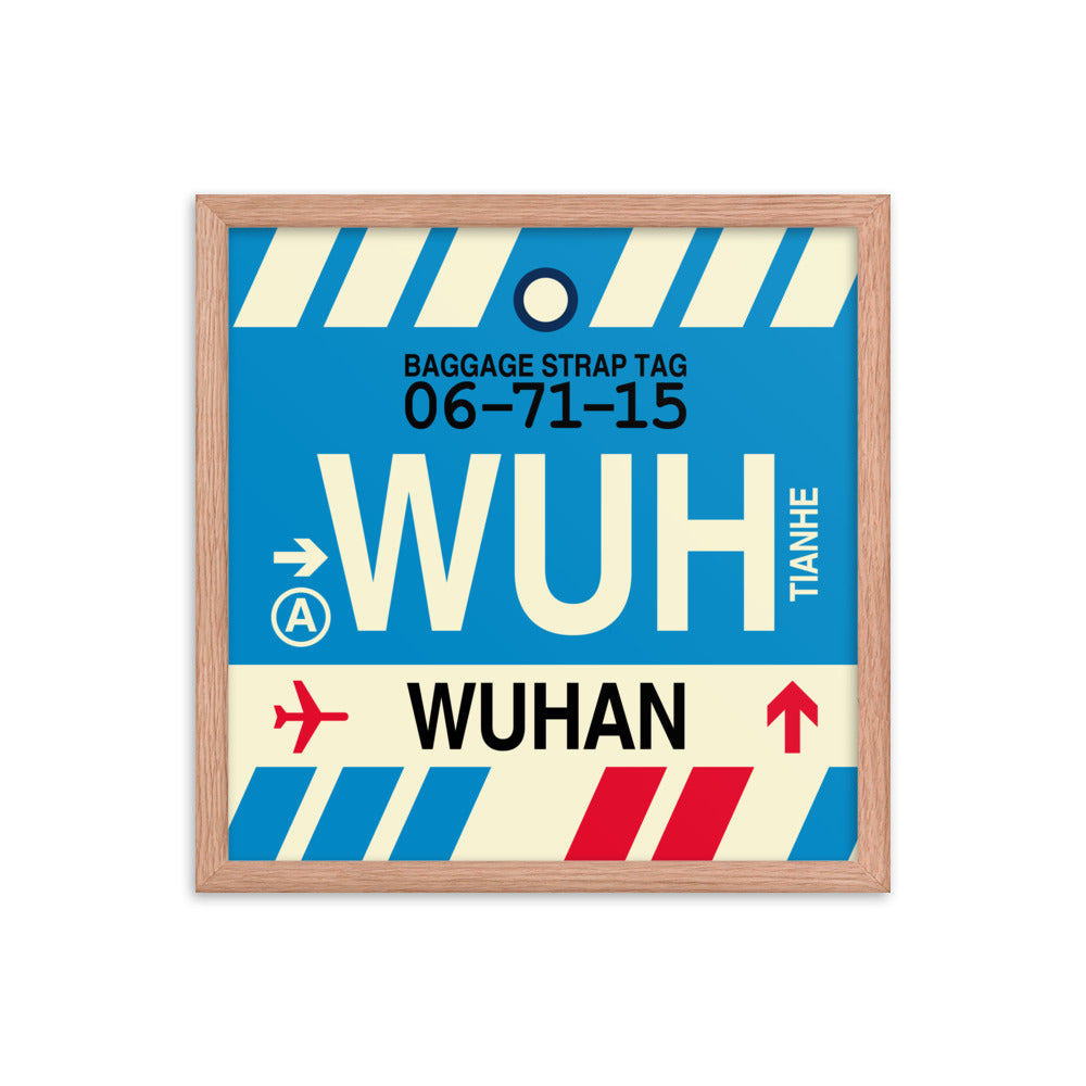 Travel-Themed Framed Print • WUH Wuhan • YHM Designs - Image 09