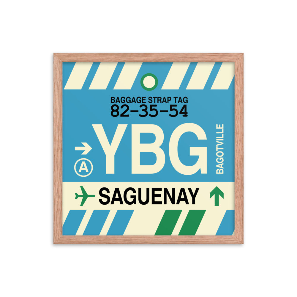 Travel-Themed Framed Print • YBG Saguenay Souvenir • YHM Designs - Image 09