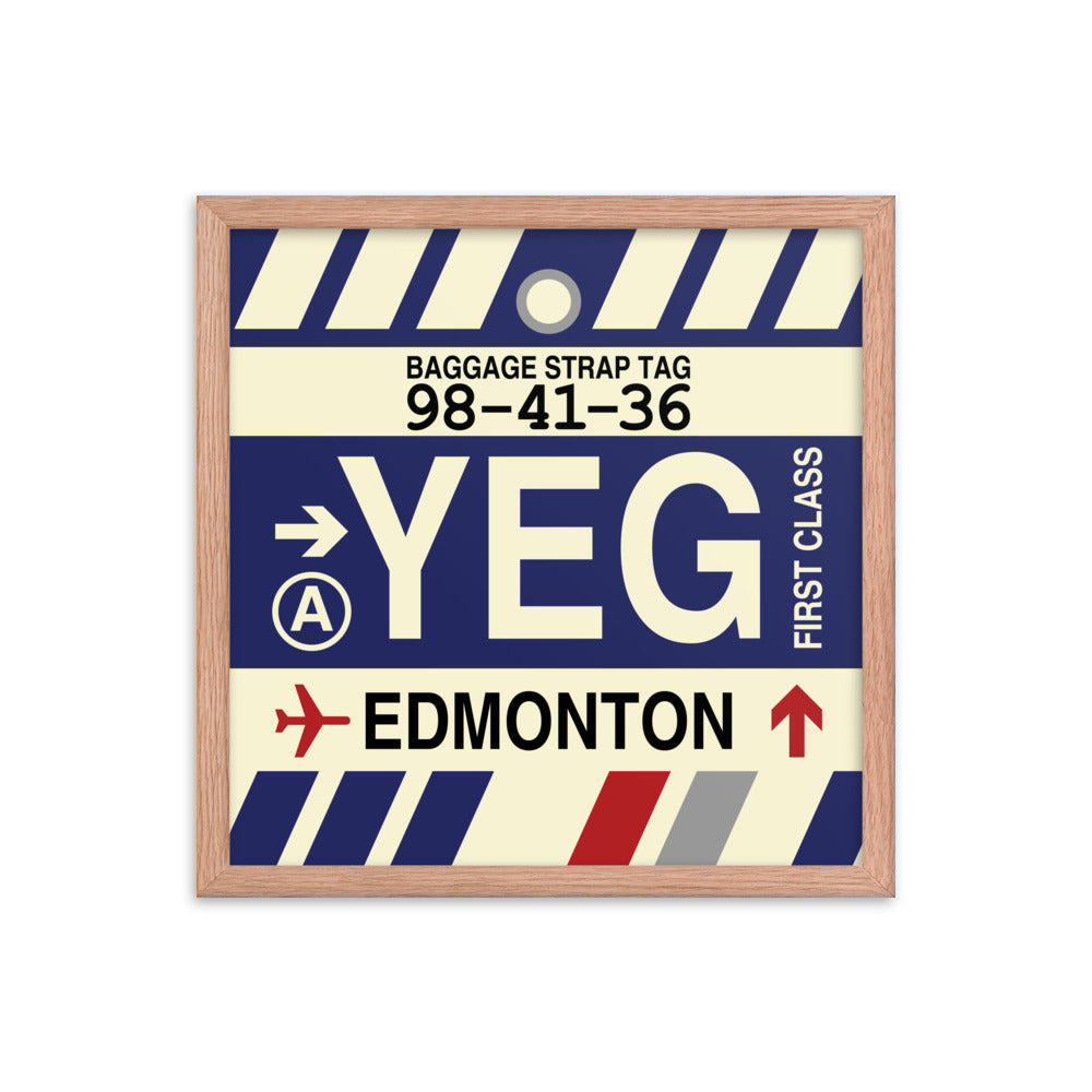 Travel-Themed Framed Print • YEG Edmonton • YHM Designs - Image 09
