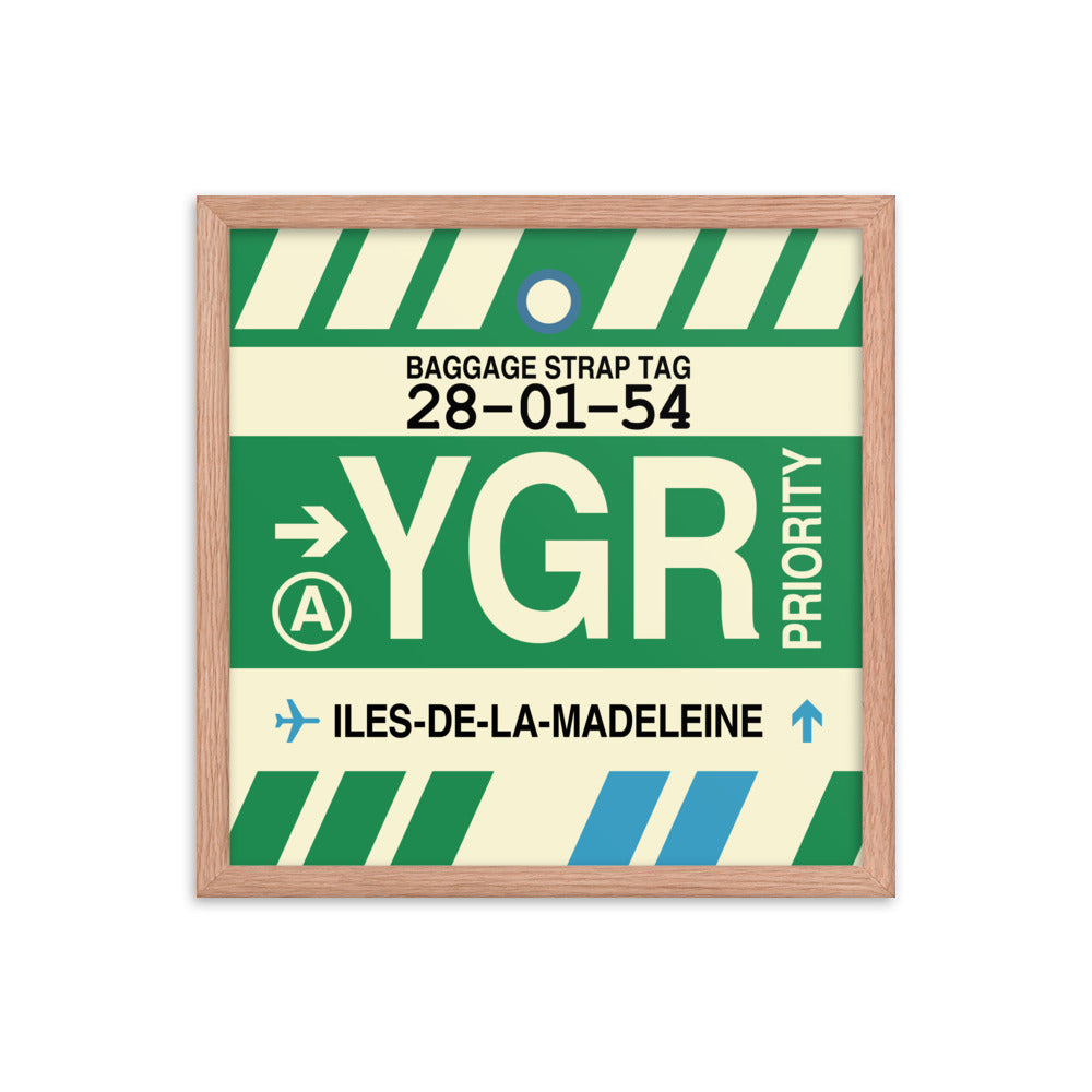Travel-Themed Framed Print • YGR Îles-de-la-Madeleine • YHM Designs - Image 09
