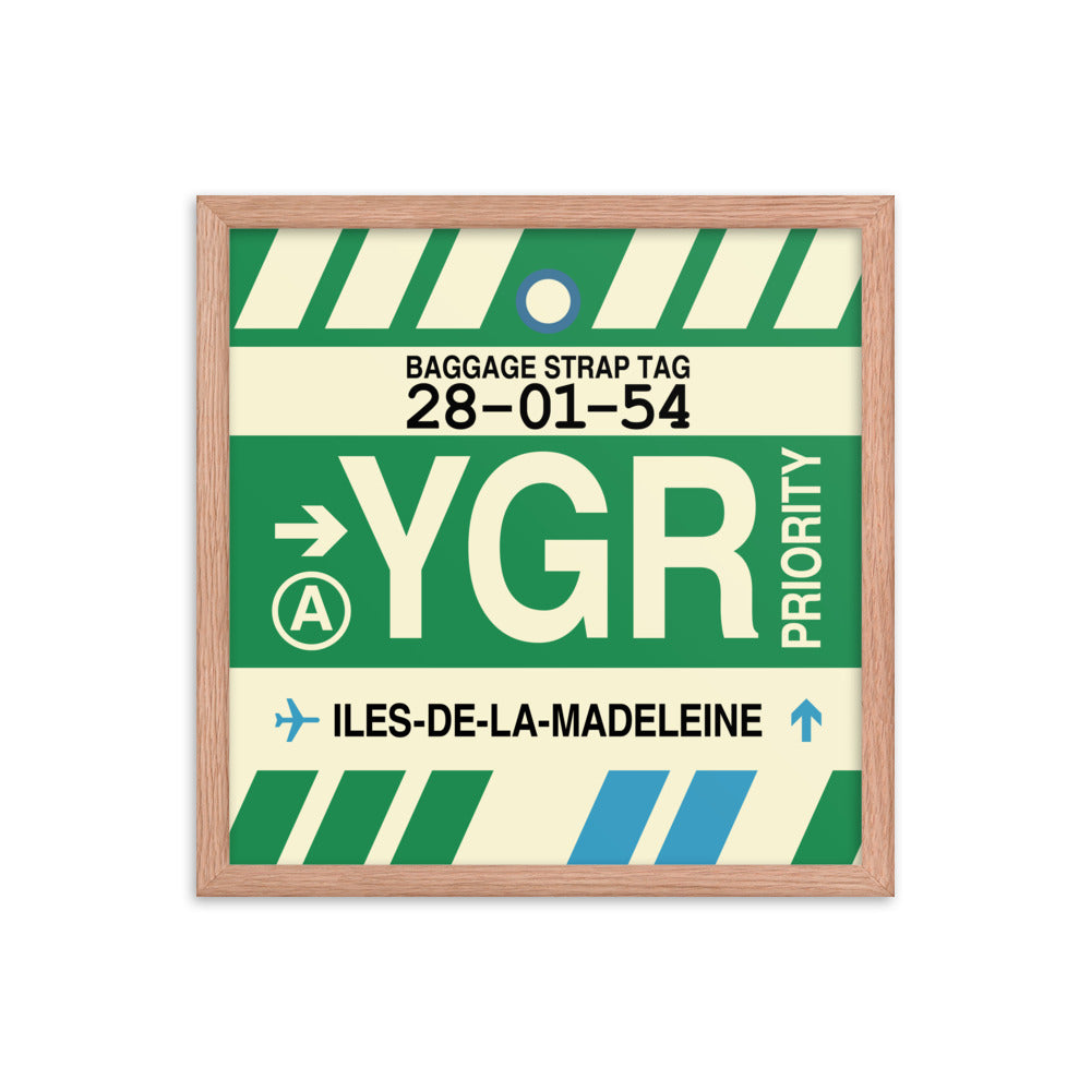 Travel-Themed Framed Print • YGR Îles-de-la-Madeleine Souvenir • YHM Designs - Image 09