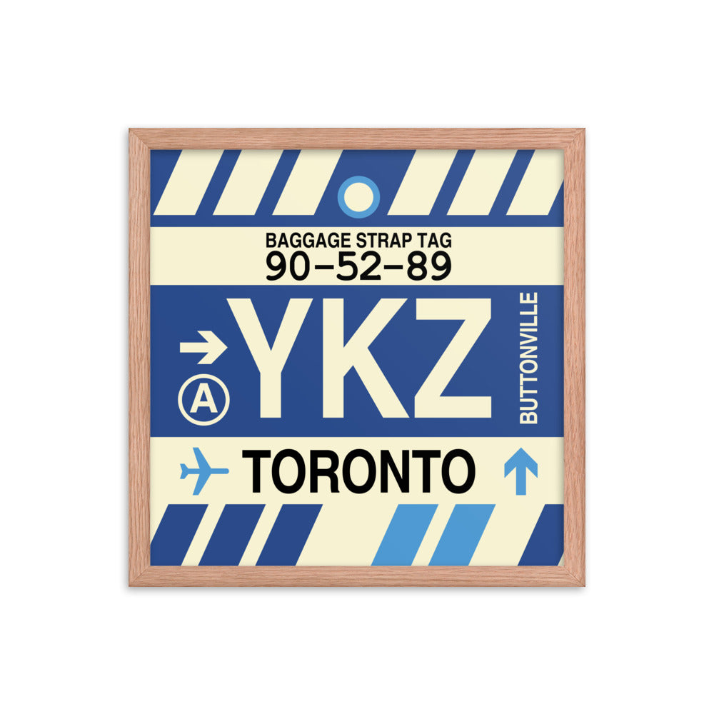 Travel-Themed Framed Print • YKZ Toronto • YHM Designs - Image 09
