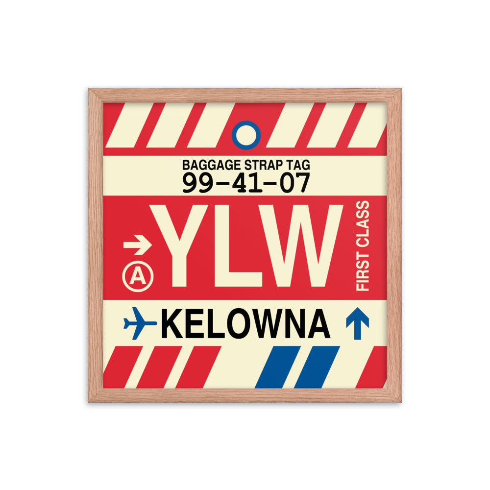 Travel-Themed Framed Print • YLW Kelowna • YHM Designs - Image 09