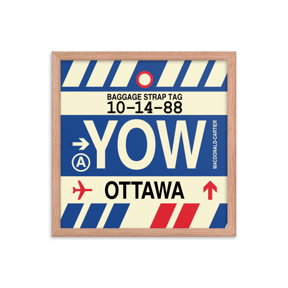 Travel-Themed Framed Print • YOW Ottawa • YHM Designs - Image 09