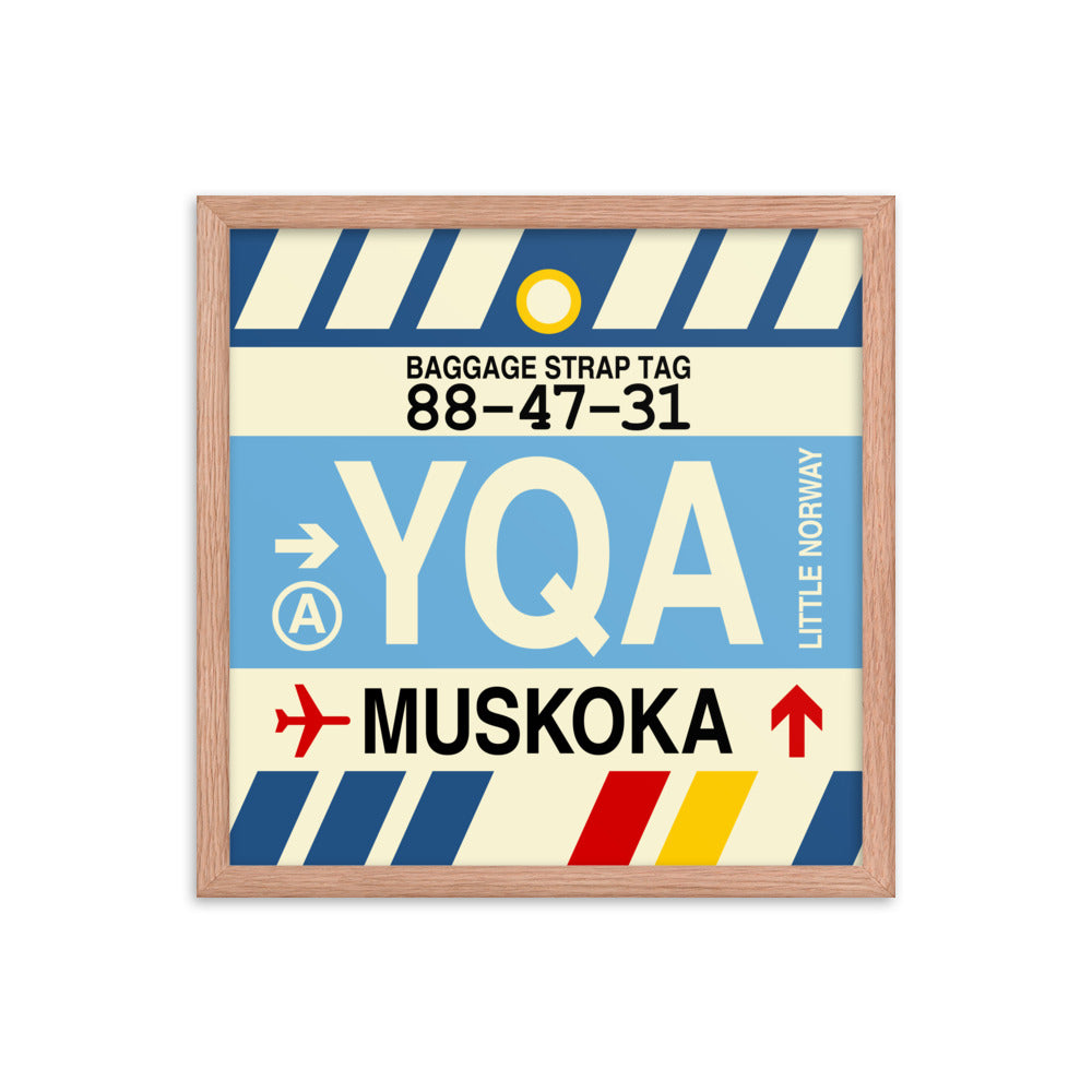 Travel-Themed Framed Print • YQA Muskoka • YHM Designs - Image 09