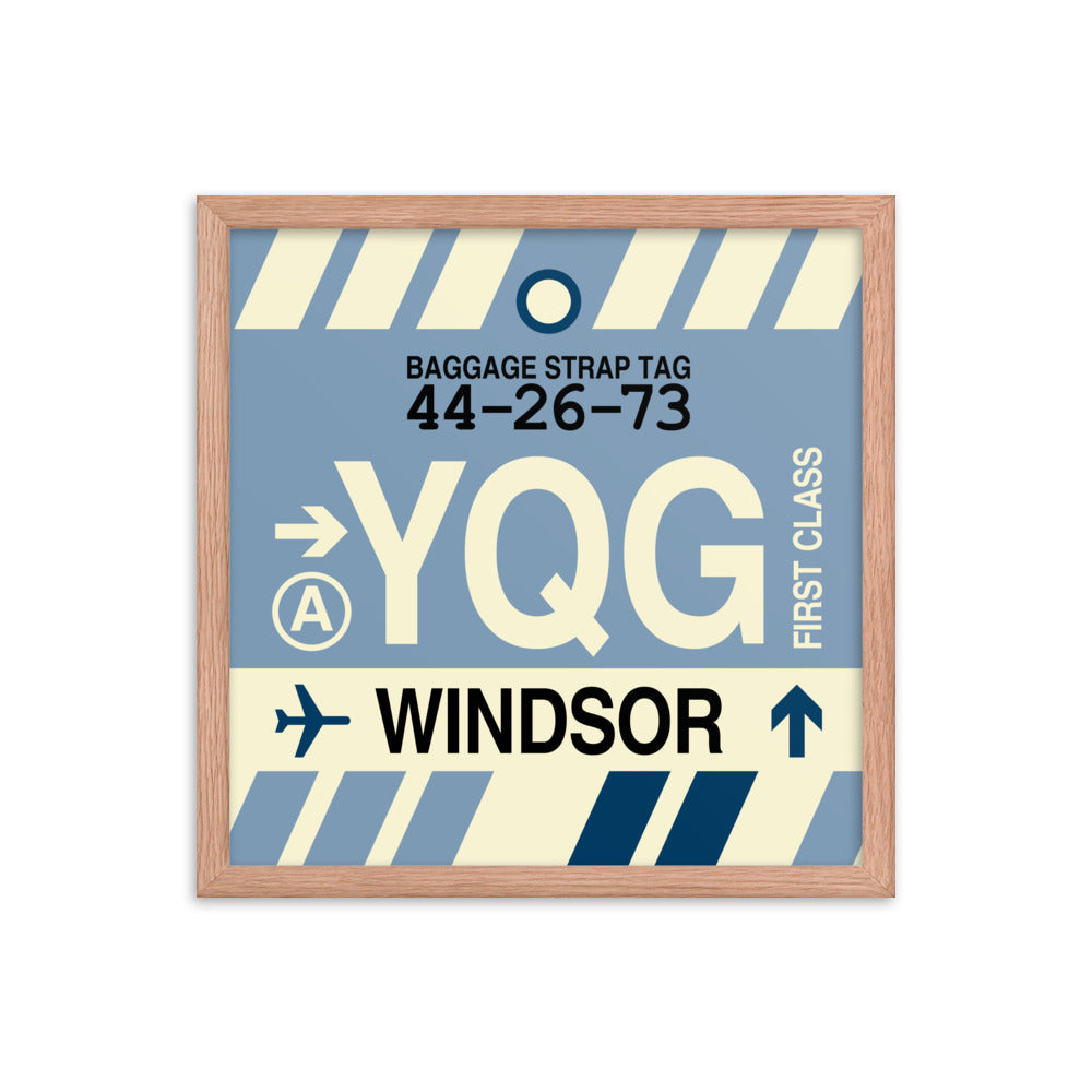Travel-Themed Framed Print • YQG Windsor • YHM Designs - Image 09