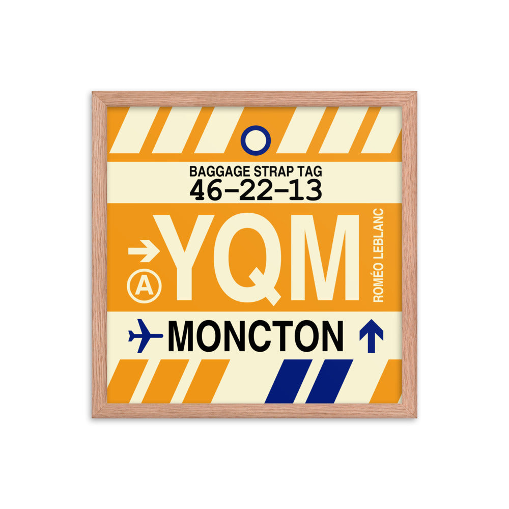 Travel-Themed Framed Print • YQM Moncton • YHM Designs - Image 09