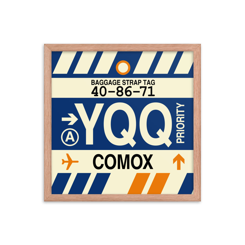 Travel-Themed Framed Print • YQQ Comox • YHM Designs - Image 09