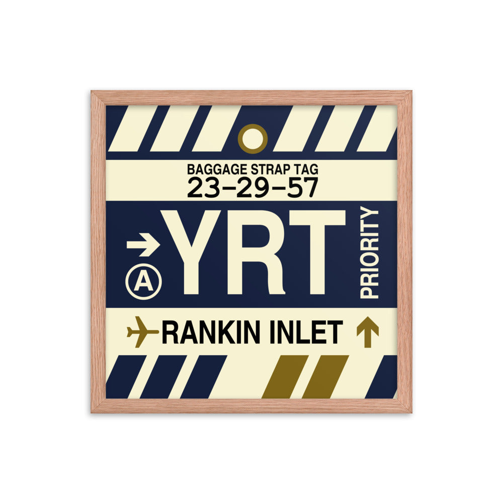 Travel-Themed Framed Print • YRT Rankin Inlet • YHM Designs - Image 09