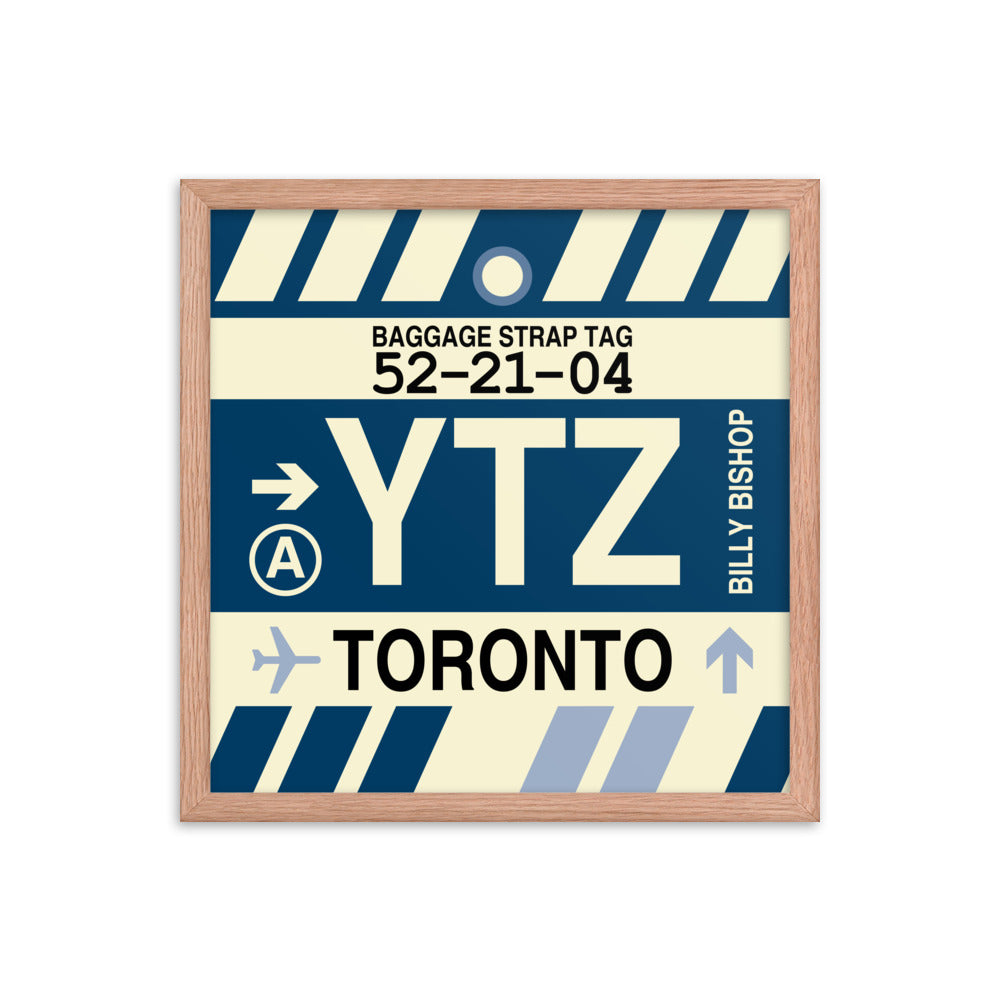 Travel-Themed Framed Print • YTZ Toronto • YHM Designs - Image 09