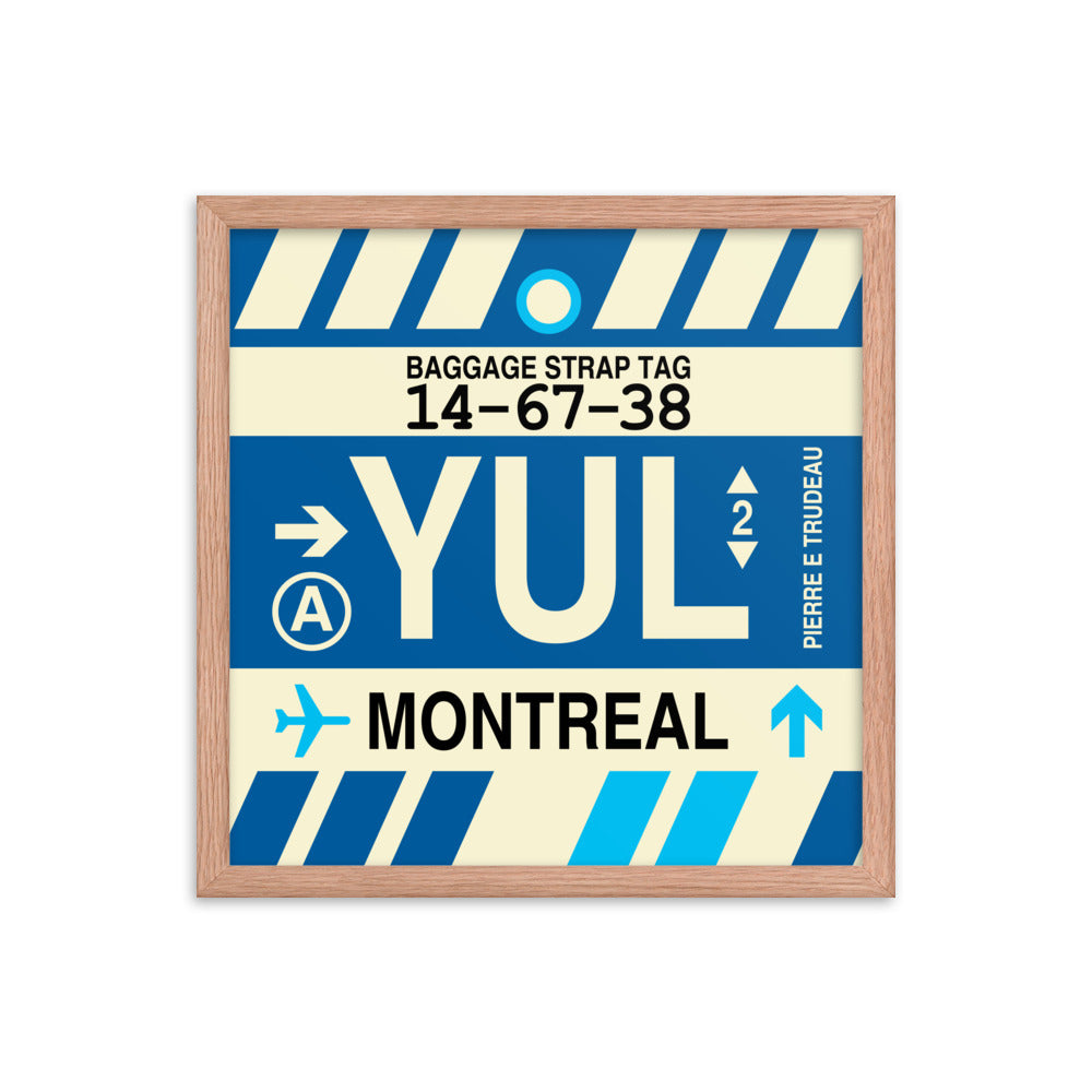 Travel-Themed Framed Print • YUL Montreal • YHM Designs - Image 09