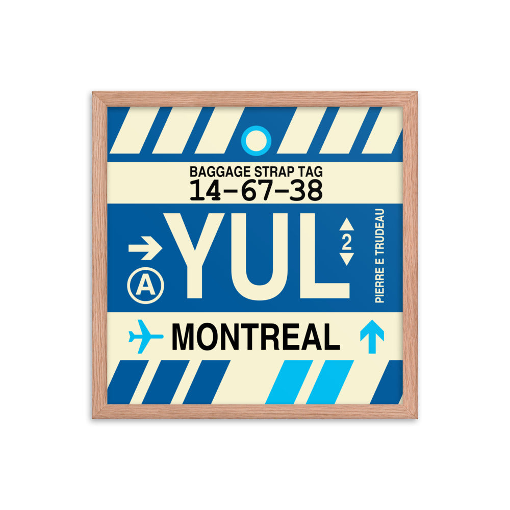 Travel-Themed Framed Print • YUL Montreal Souvenir • YHM Designs - Image 09