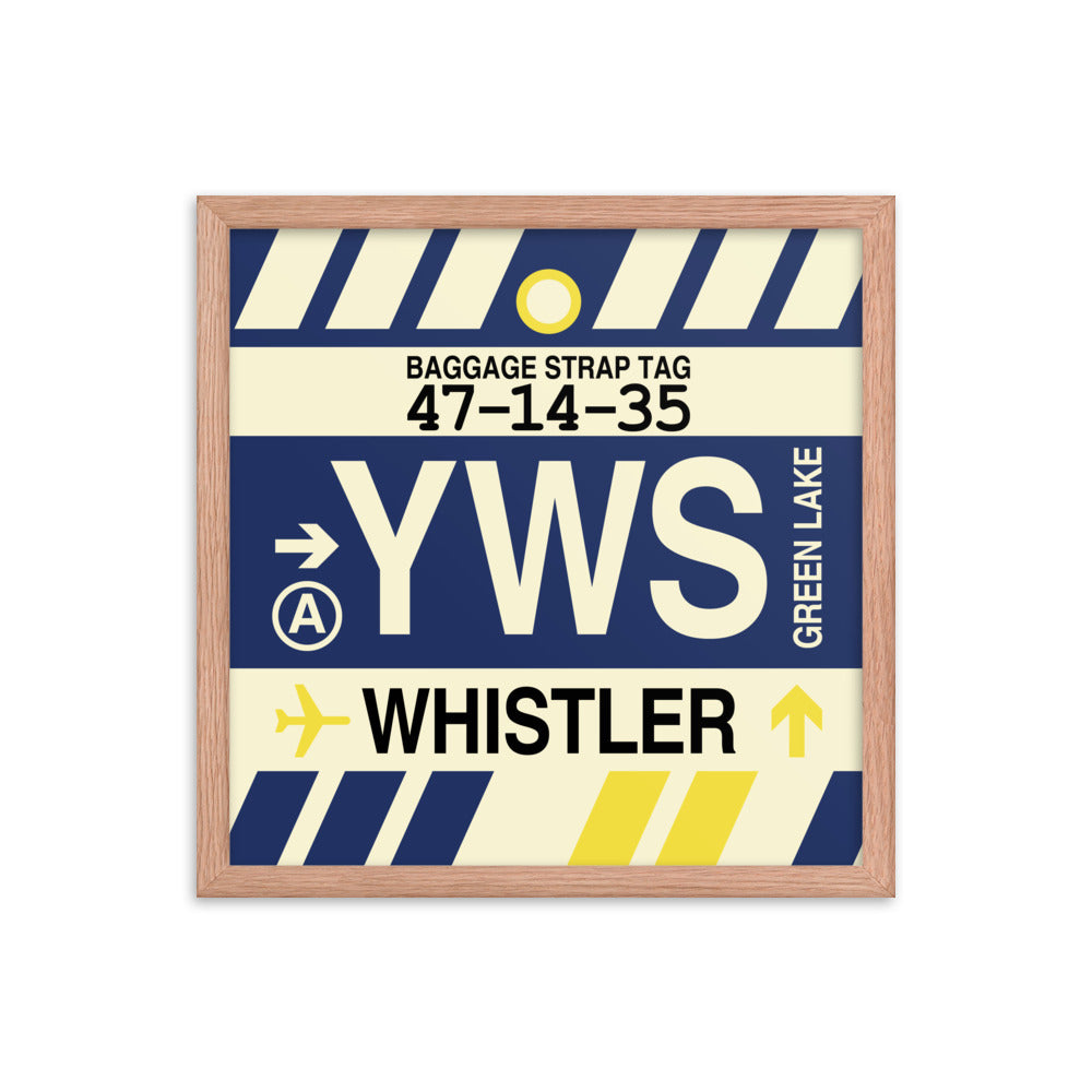 Travel-Themed Framed Print • YWS Whistler • YHM Designs - Image 09