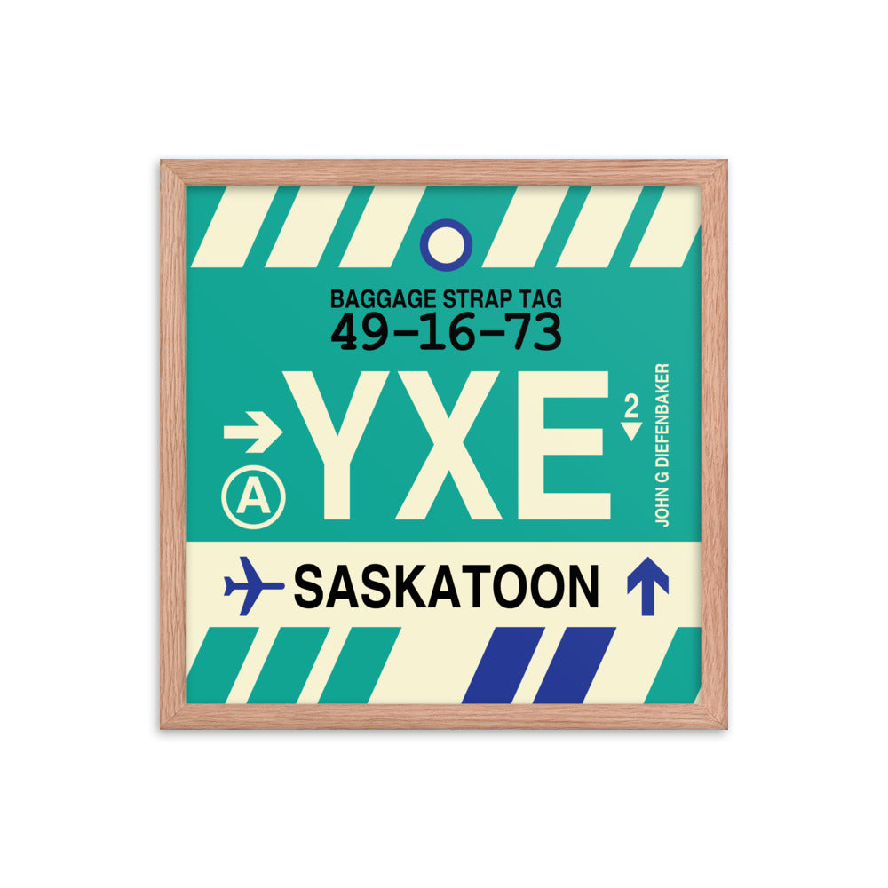 Travel-Themed Framed Print • YXE Saskatoon • YHM Designs - Image 09