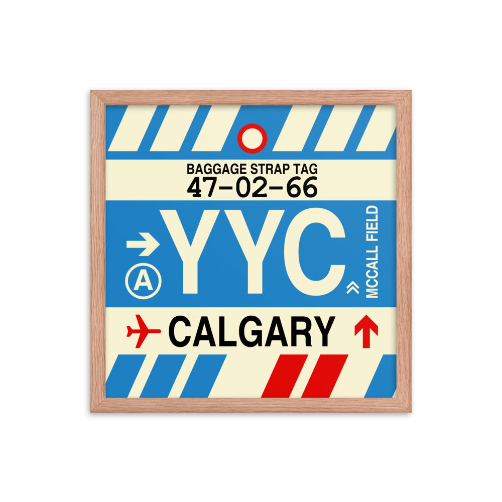 Travel-Themed Framed Print • YYC Calgary • YHM Designs - Image 09