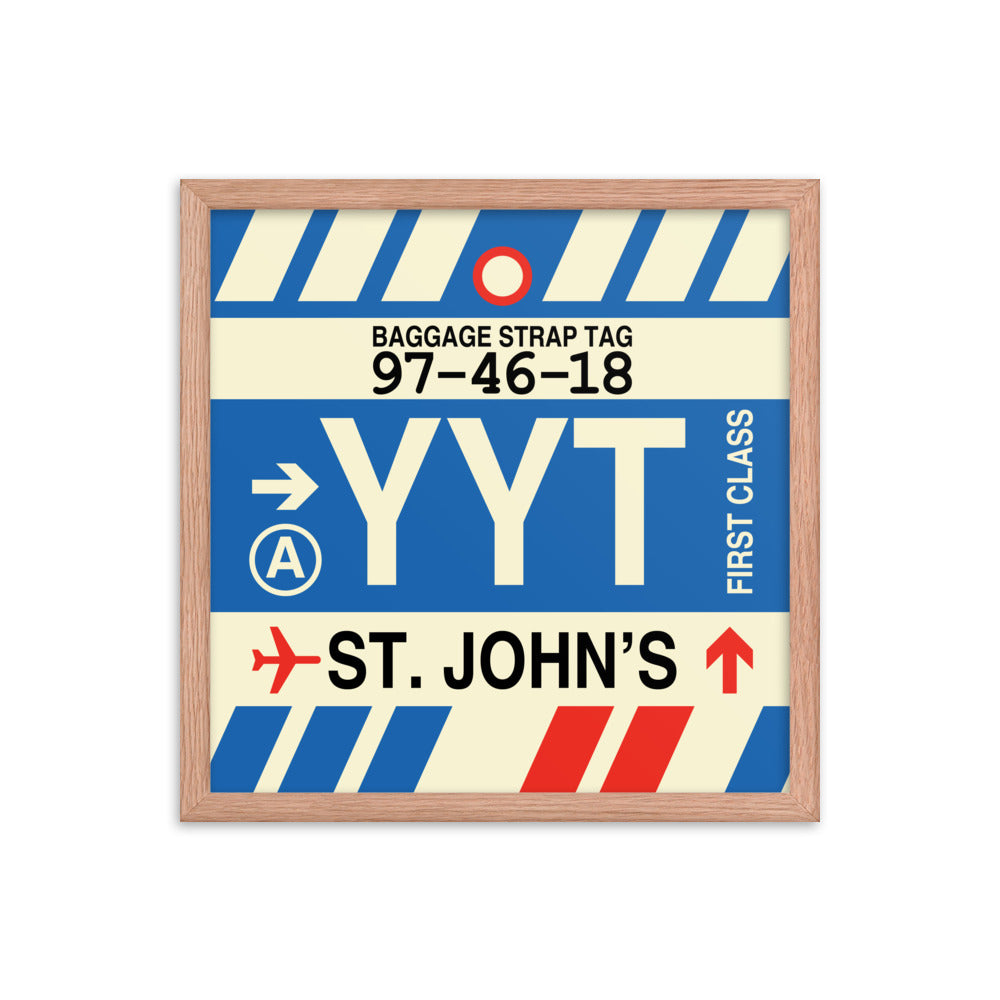 Travel-Themed Framed Print • YYT St. John's • YHM Designs - Image 09