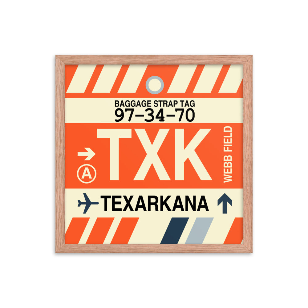 Travel-Themed Framed Print • TXK Texarkana • YHM Designs - Image 09