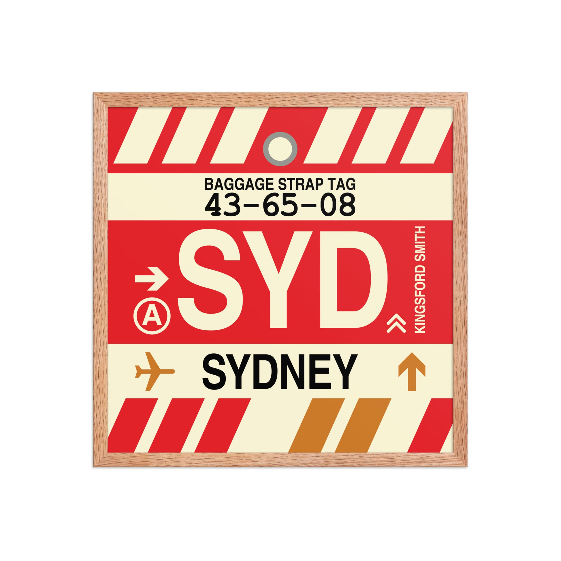 Travel-Themed Framed Print • SYD Sydney • YHM Designs - Image 10