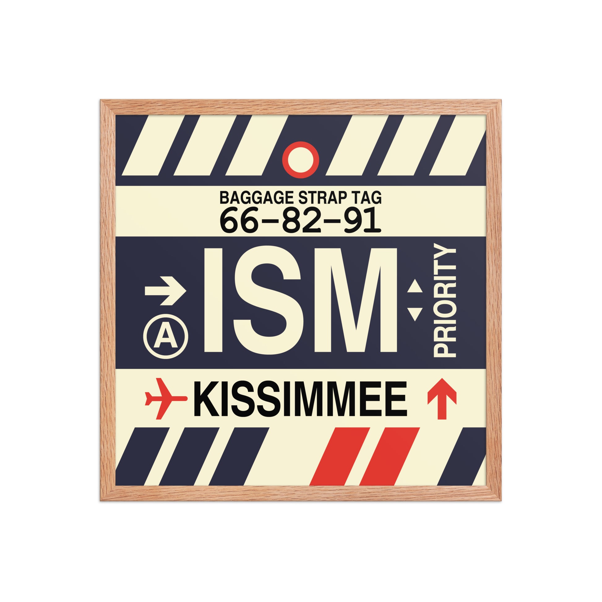 ISM Kissimmee Framed Print • Jet Age Baggage Tag Design • YHM Designs - Image 10