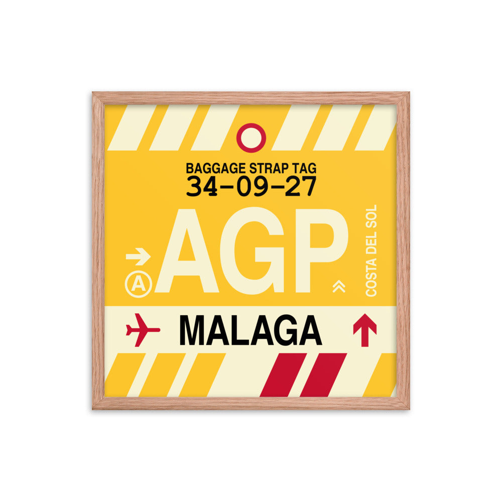 Travel-Themed Framed Print • AGP Malaga • YHM Designs - Image 10