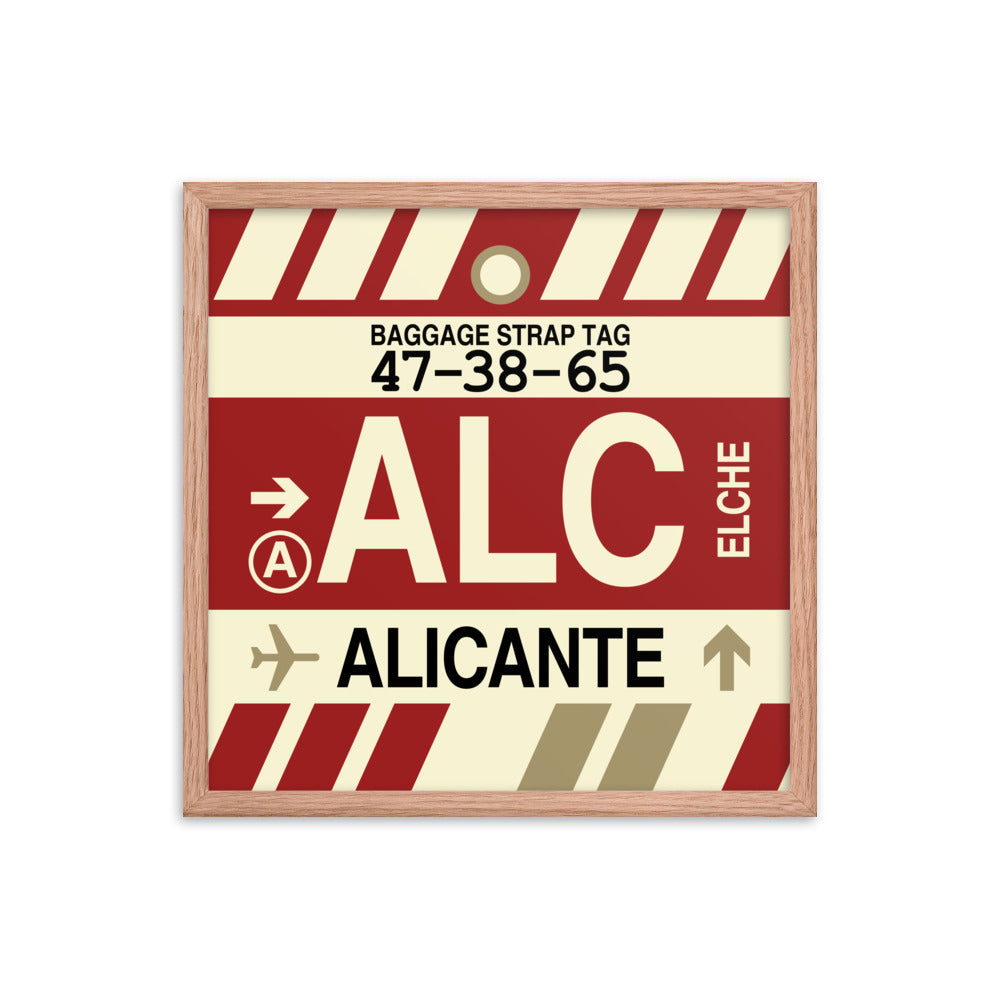 Travel-Themed Framed Print • ALC Alicante • YHM Designs - Image 10