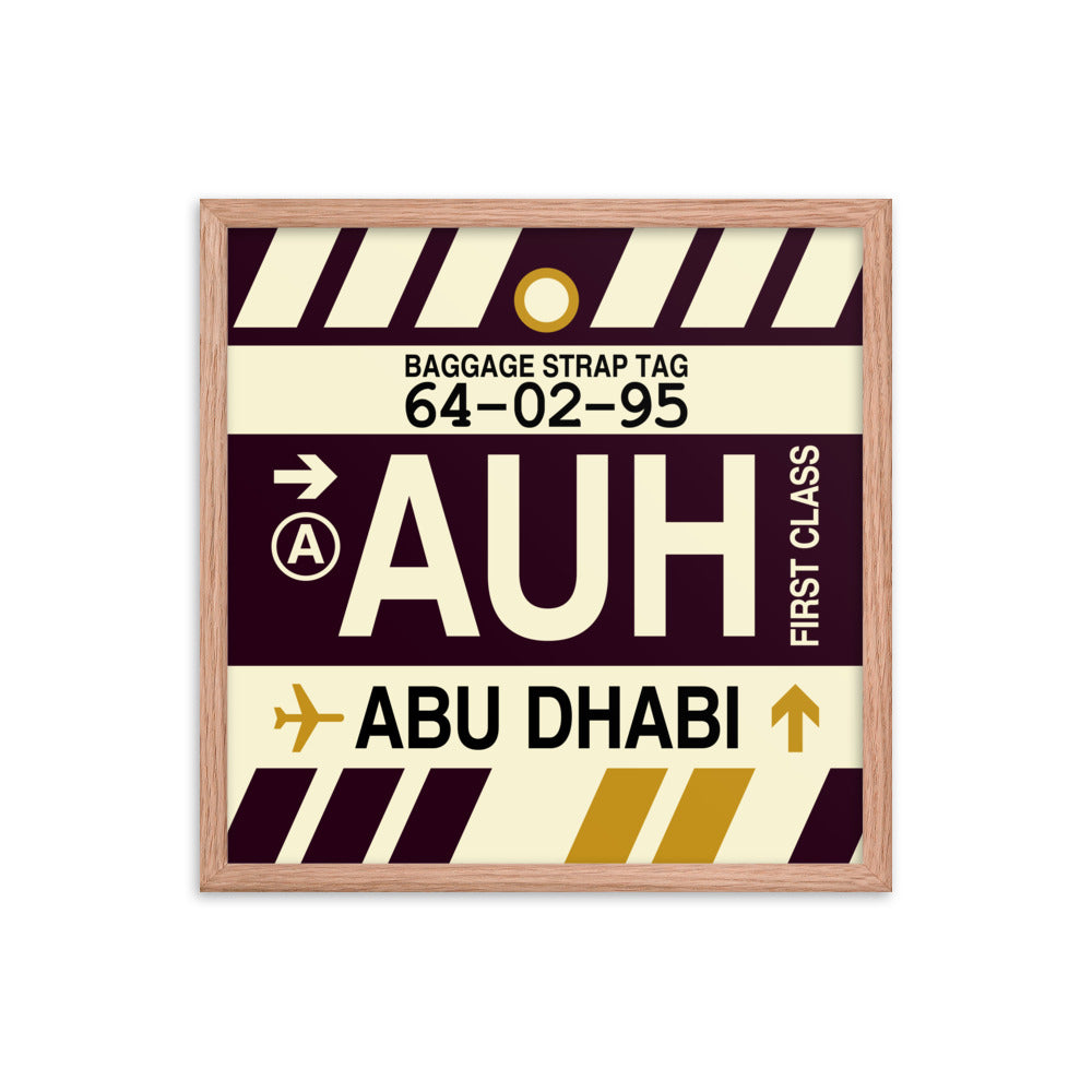 Travel-Themed Framed Print • AUH Abu Dhabi • YHM Designs - Image 10