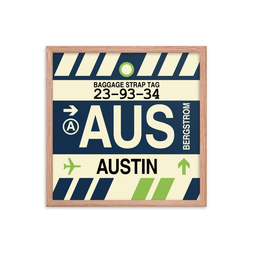 Travel-Themed Framed Print • AUS Austin • YHM Designs - Image 10