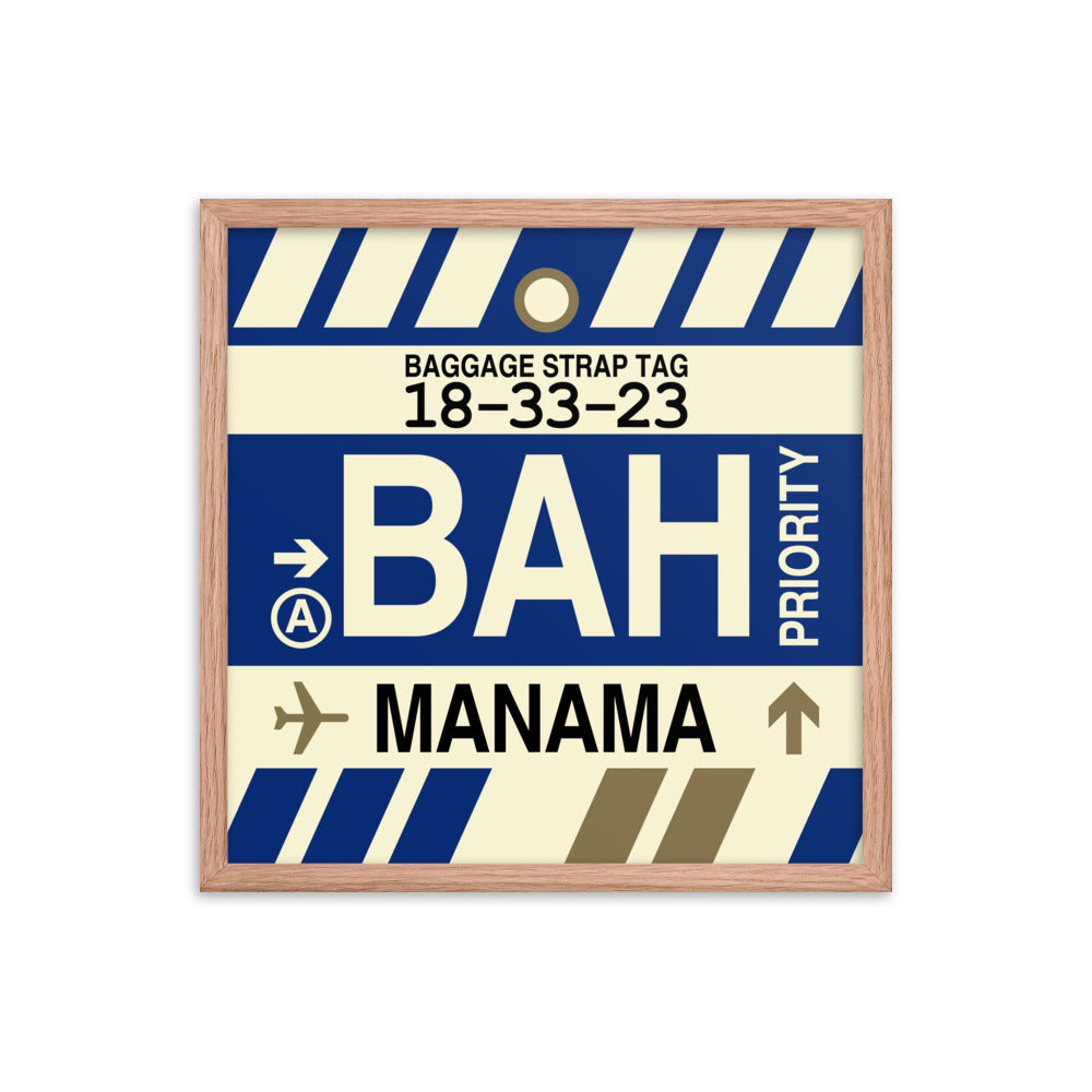 Travel-Themed Framed Print • BAH Manama • YHM Designs - Image 10