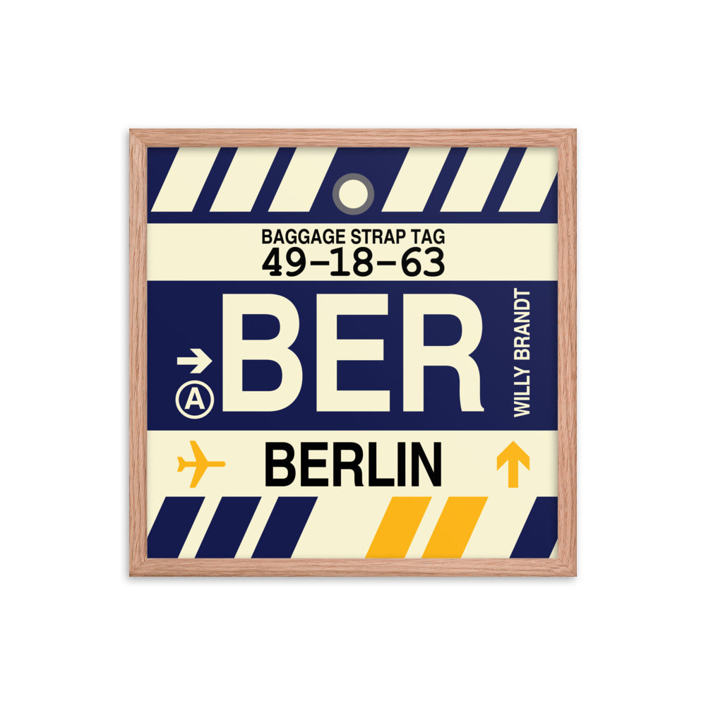 Travel-Themed Framed Print • BER Berlin • YHM Designs - Image 10