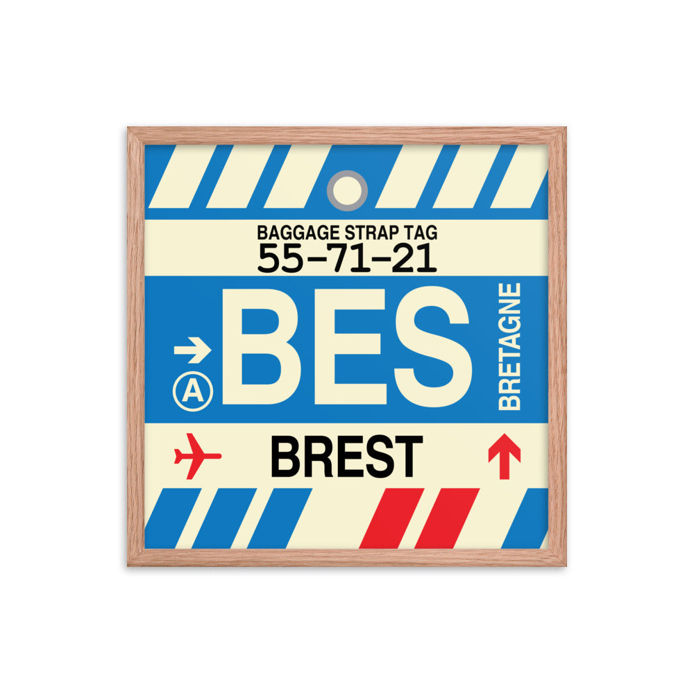 Travel-Themed Framed Print • BES Brest • YHM Designs - Image 10