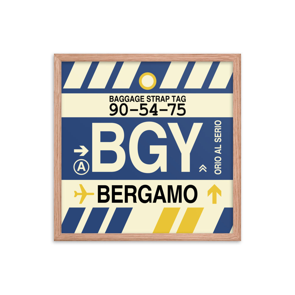 Travel-Themed Framed Print • BGY Bergamo • YHM Designs - Image 10