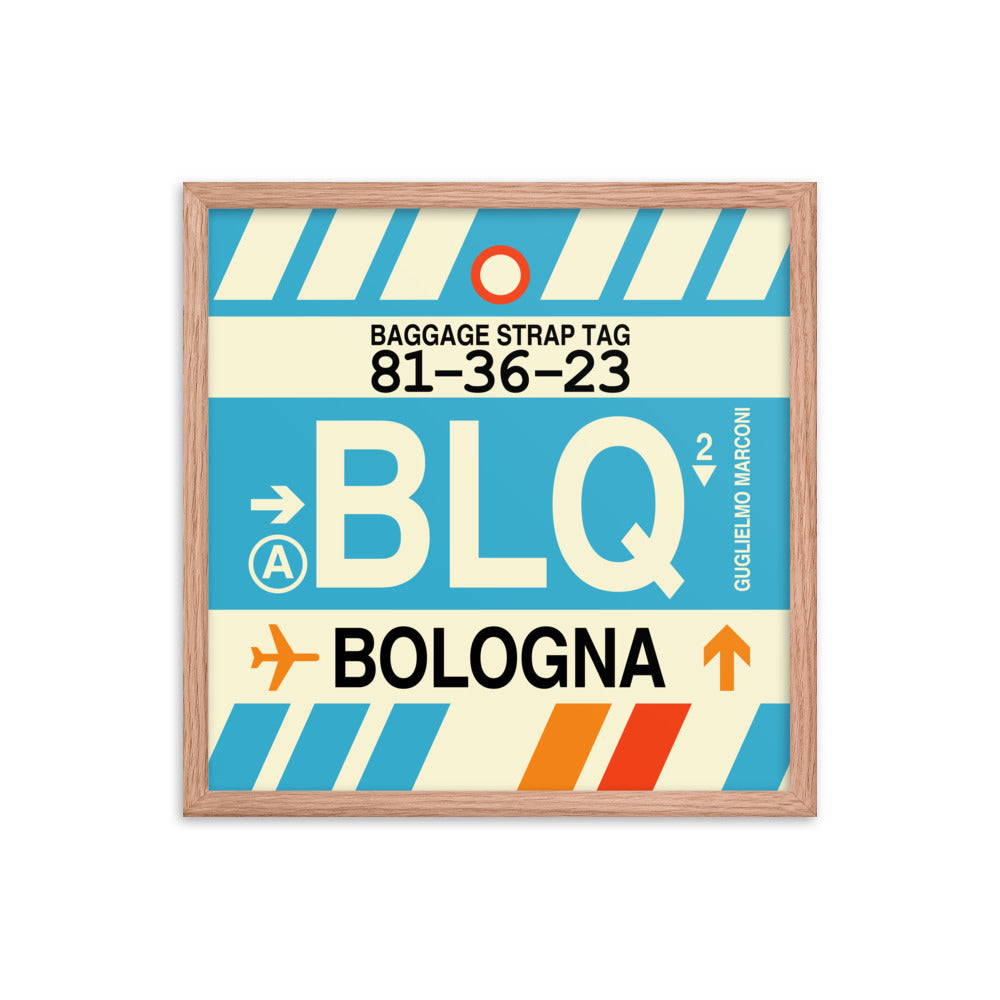 Travel-Themed Framed Print • BLQ Bologna Souvenir • YHM Designs - Image 10